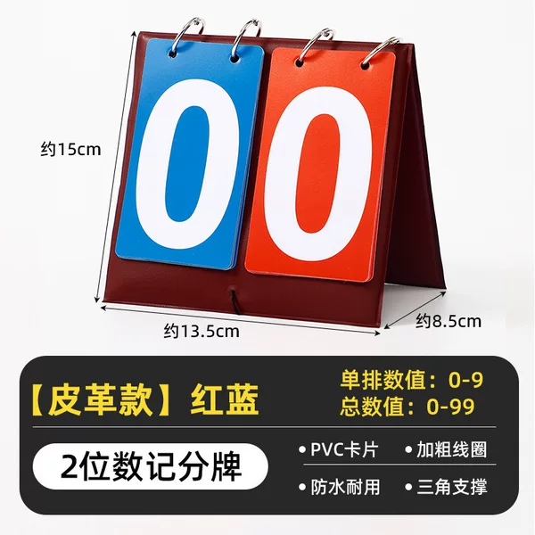 Scoreboard, Table Tennis Scorecard, Basketball Scorecard, Billiards Scorecard, Page-Flipable Guandan Score Counter Board