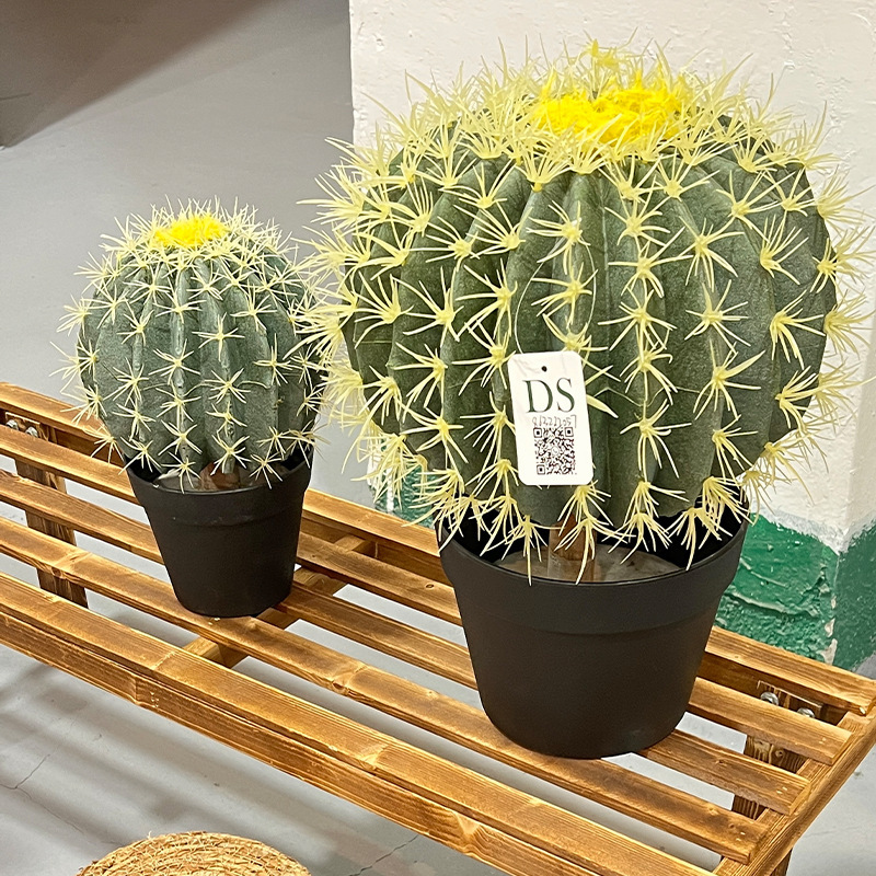 热带大型室内办公室橱窗装饰假绿植组合仙人柱盆栽仿真仙人掌造景|undefined