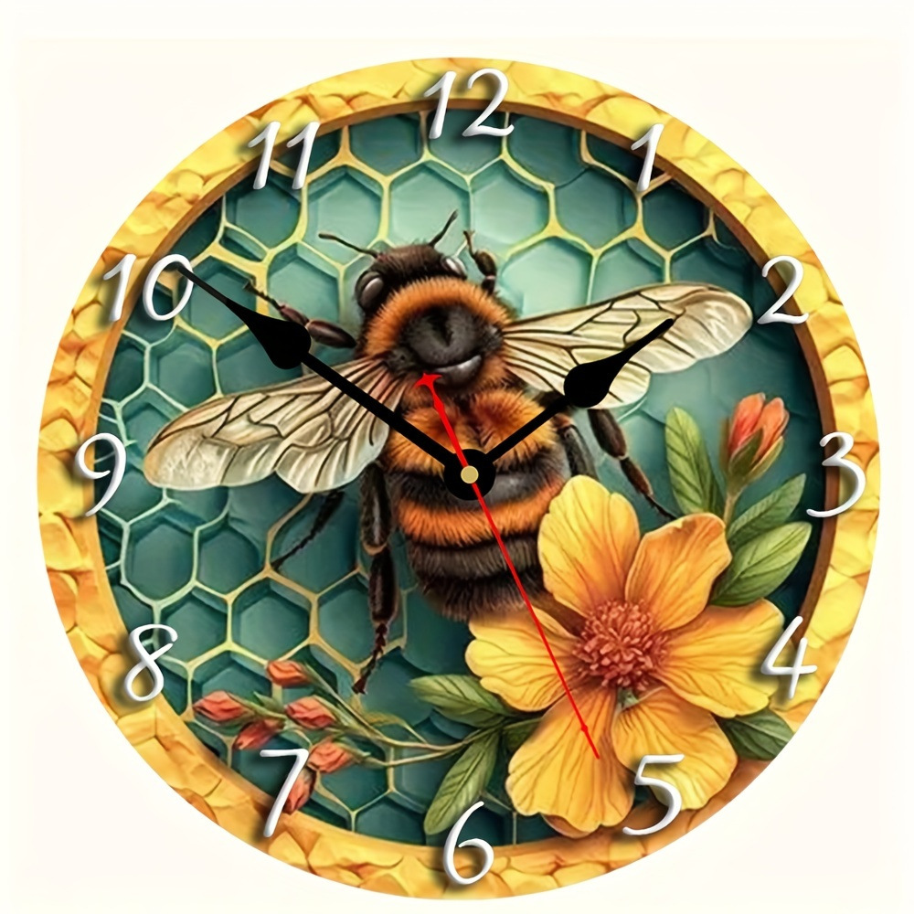 Reloj de pared sin marco con mariposa/animal, reloj simple de tablero de densidad, decoración para sala/comedor, venta directa de fábrica