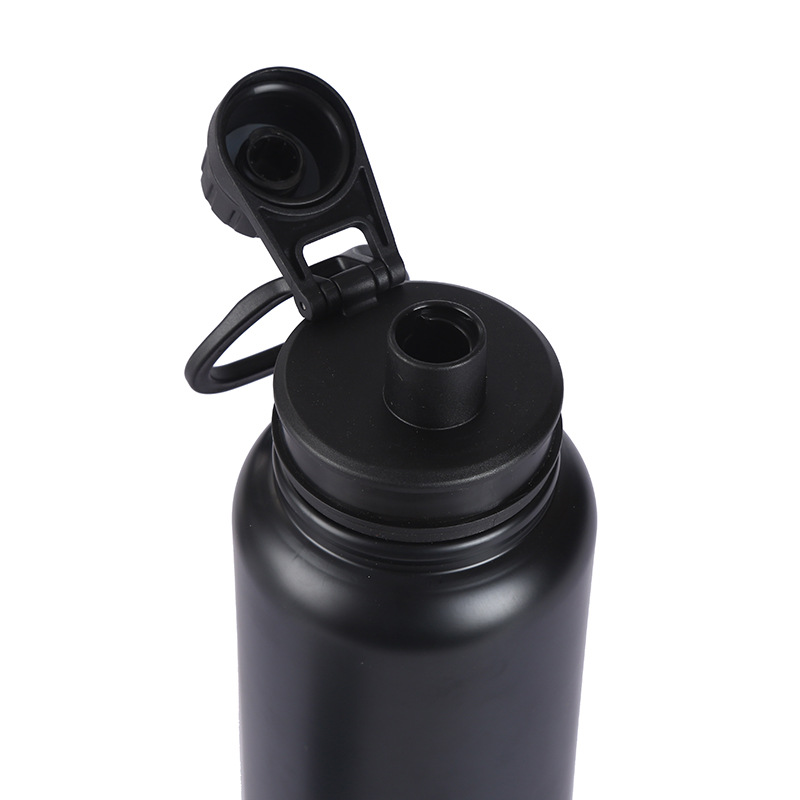 Venta caliente transfronteriza 304 olla de espacio de acero inoxidable portátil al aire libre deportes hervidor de plástico aerosol de gran capacidad de aislamiento olla deportiva