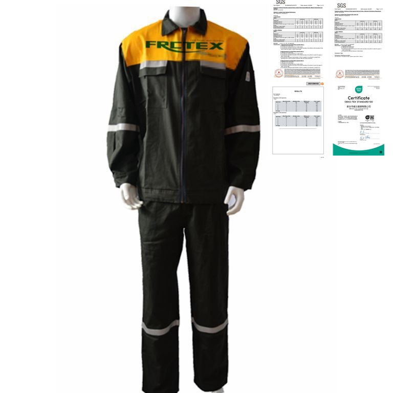 棉锦阻燃服 轻量化工行业防护阻燃服 棉锦阻燃防火面料 棉锦面料