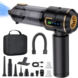 Cross-border best-selling car vacuum cleaner, handheld vacuum and blower combo, rechargeable with display screen, fully automatic vacuum cleaner
