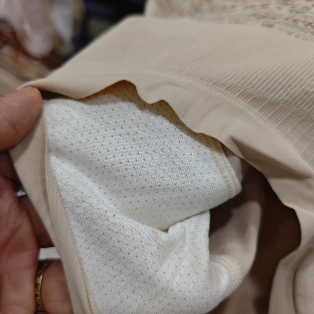 Pants, large size (3361), combed cotton, high waist