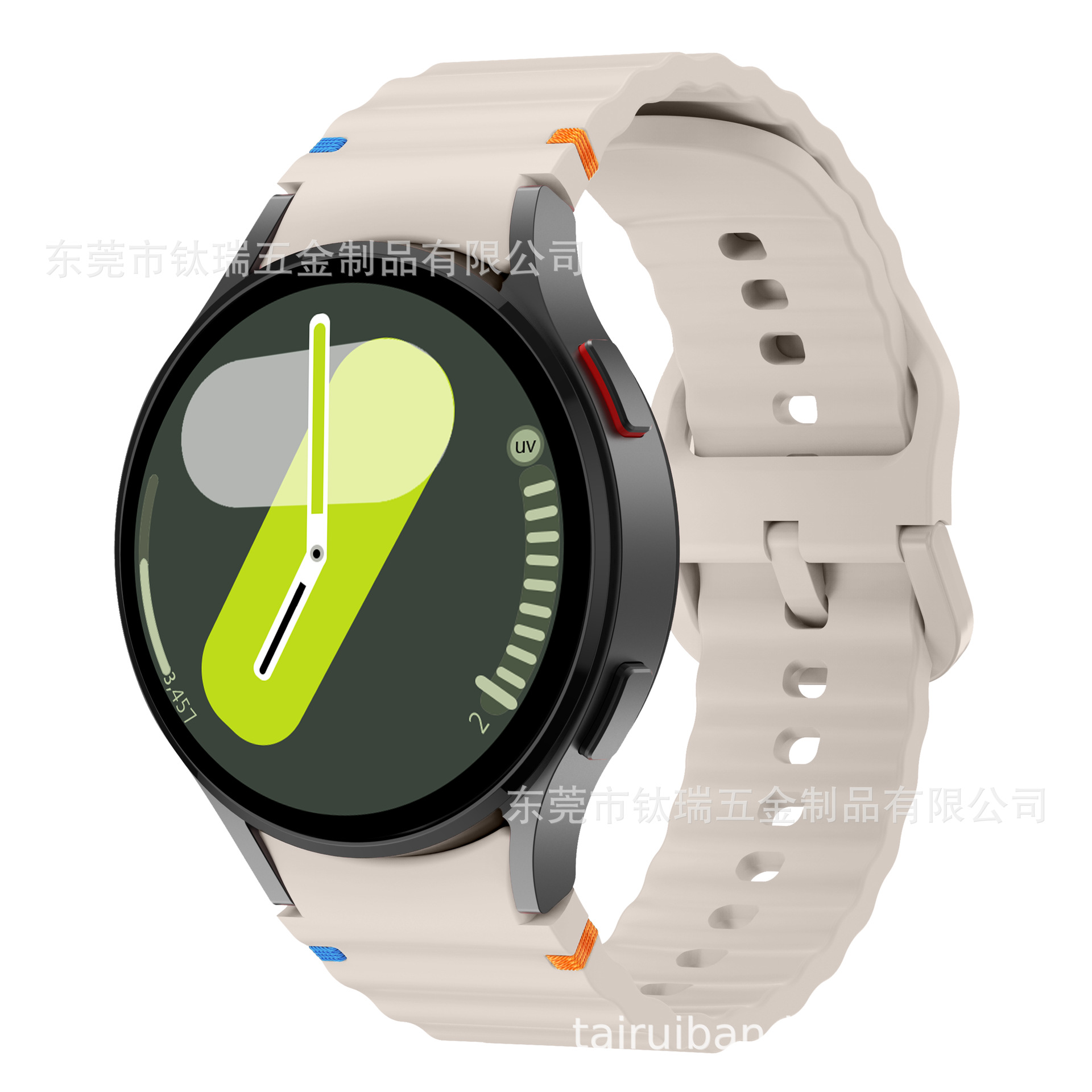 Applicable to the official Galaxy watchFE/6/5/4 with wavy seam silicone strap of Samsung Watch 7 undefined