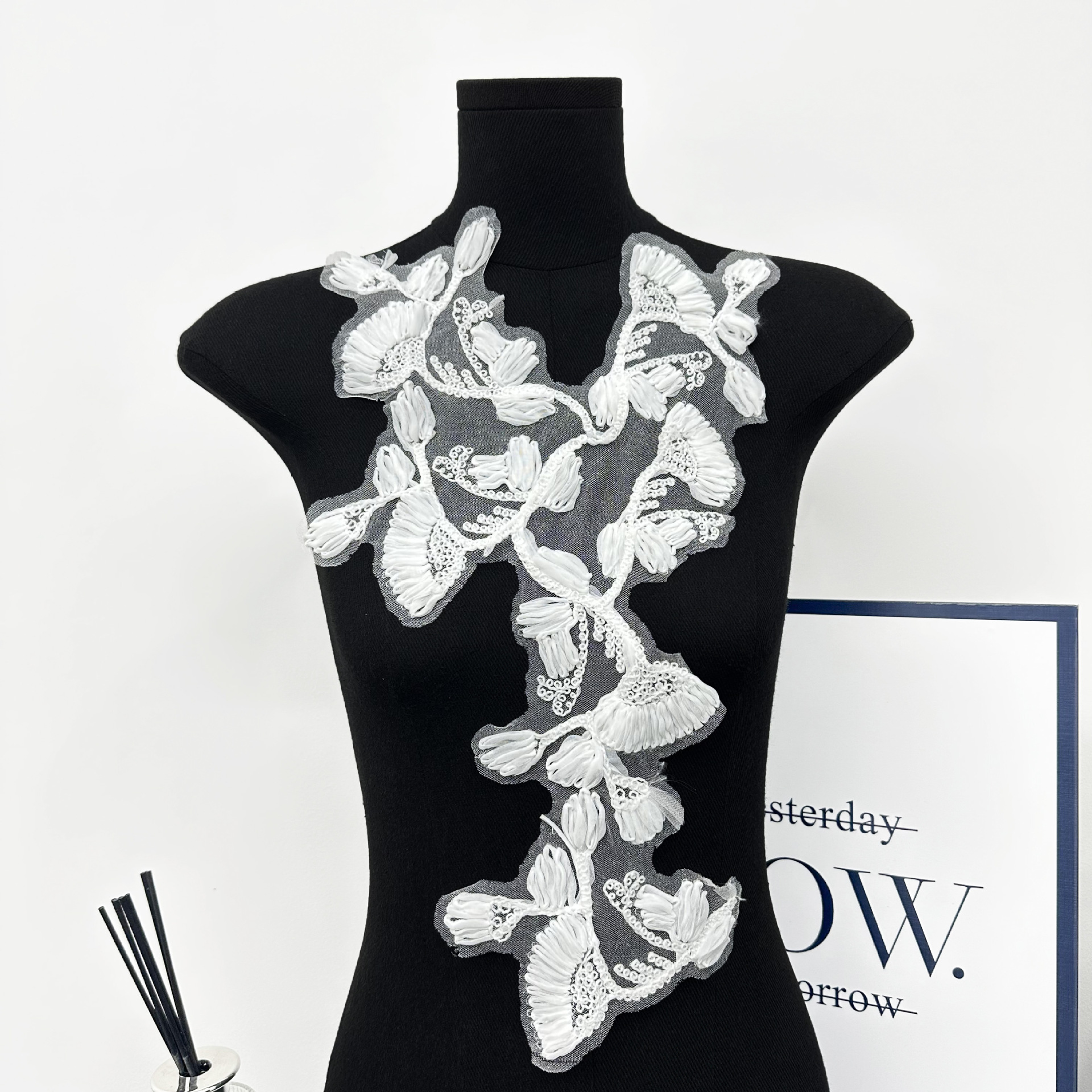 bordado tridimensional encaje flor decal perla decoración de ropa parche DIY accesorios de ropa image 9