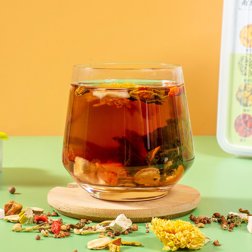 24 flavors of chrysanthemum and cassia seed tea, late night tea, ginseng, dendrobium, wolfberry and sweet tea, Nanjing Tongrentang Green Gold Home