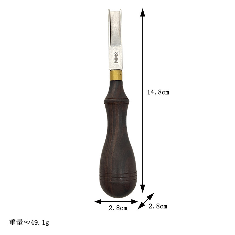Sándalo borde cortador cuchillo de corte biselado dispositivo DIY herramienta de cuero profesional recorte borde cortador Shaper
