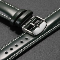 快拆頭層牛皮錶帶油亮面真皮錶帶馬臀皮華為三星通用 20/22mm