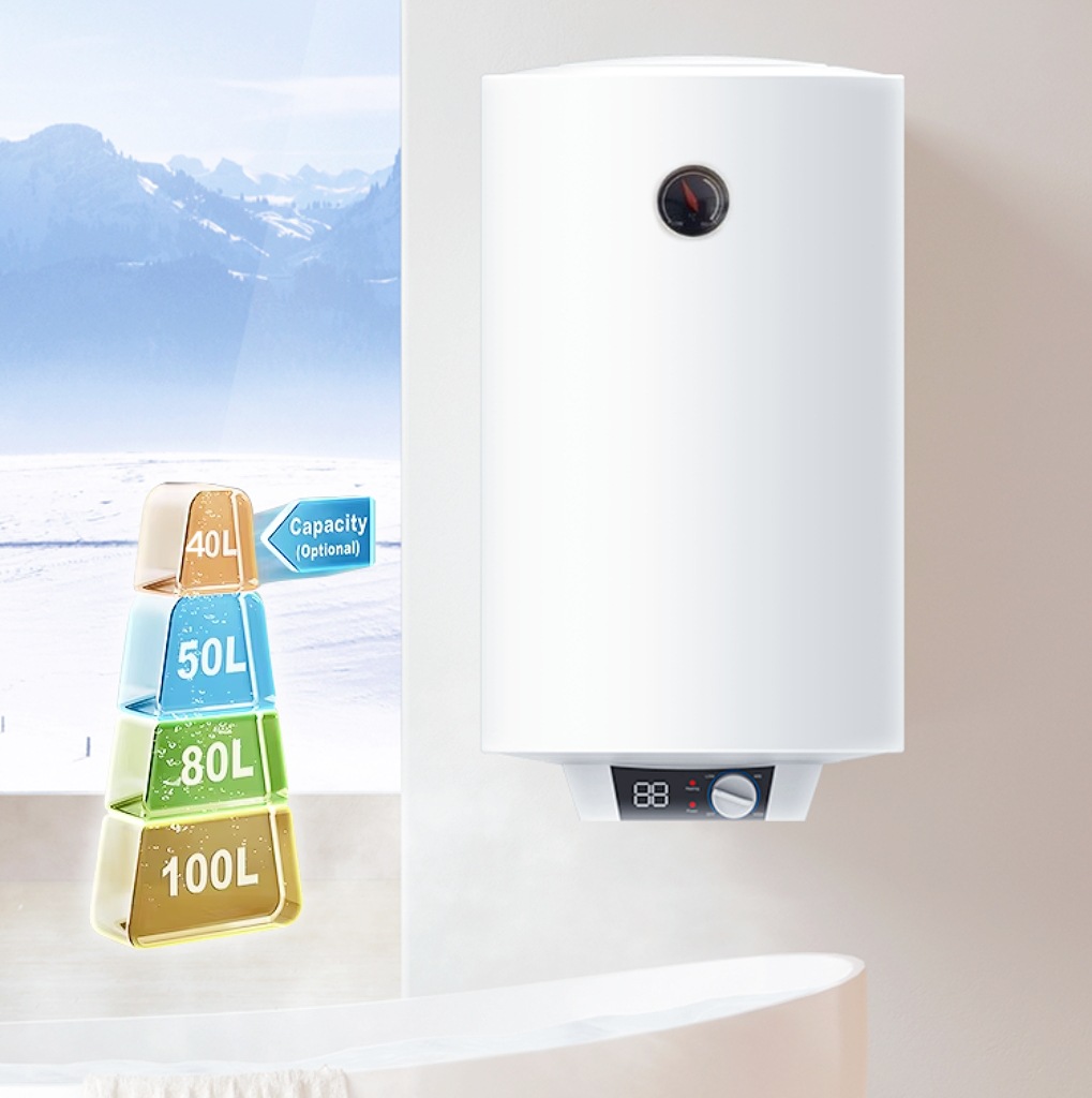 立式大容量家用商用洗澡沐浴40/50/60/80/100L落地储水式电热水器
