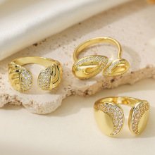 �Ĺ� С�����ͭ��18K���ʯ���ο��ڽ�ָŮ�羳����ʱ�и���ָ��