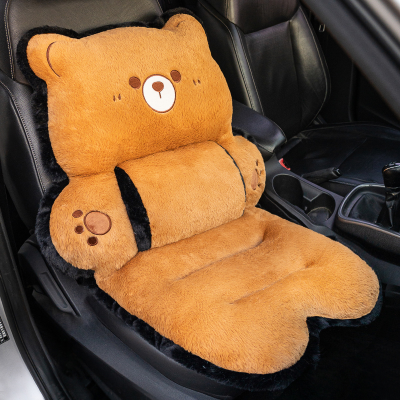 Cojín Acolchado para Asiento de Auto de Peluche, Acolchado y Térmico, para Automóvil