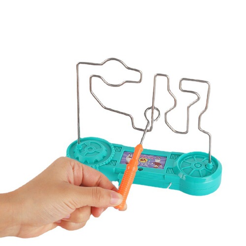 Electric Touch Maze Fireline Impact Children's Brain Teaser Parent-Child Interactive Desktop Game for Boys and Girls Wholesale