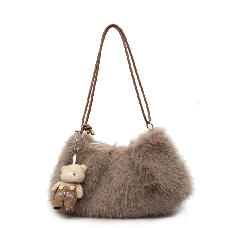 Capacious retro trend one-shoulder bag, small design bag strap