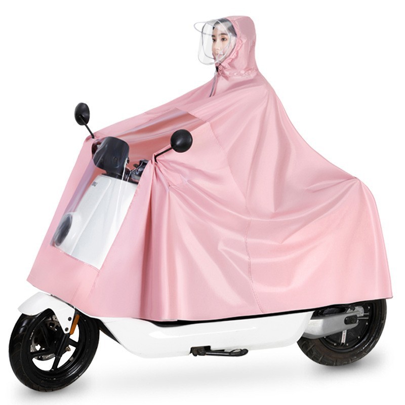 Thickened Poncho Raincoat Electric Car Long Full-body Anti-rainstorm Battery Motorcycle Single Fashionable Men's and Women's Thickened