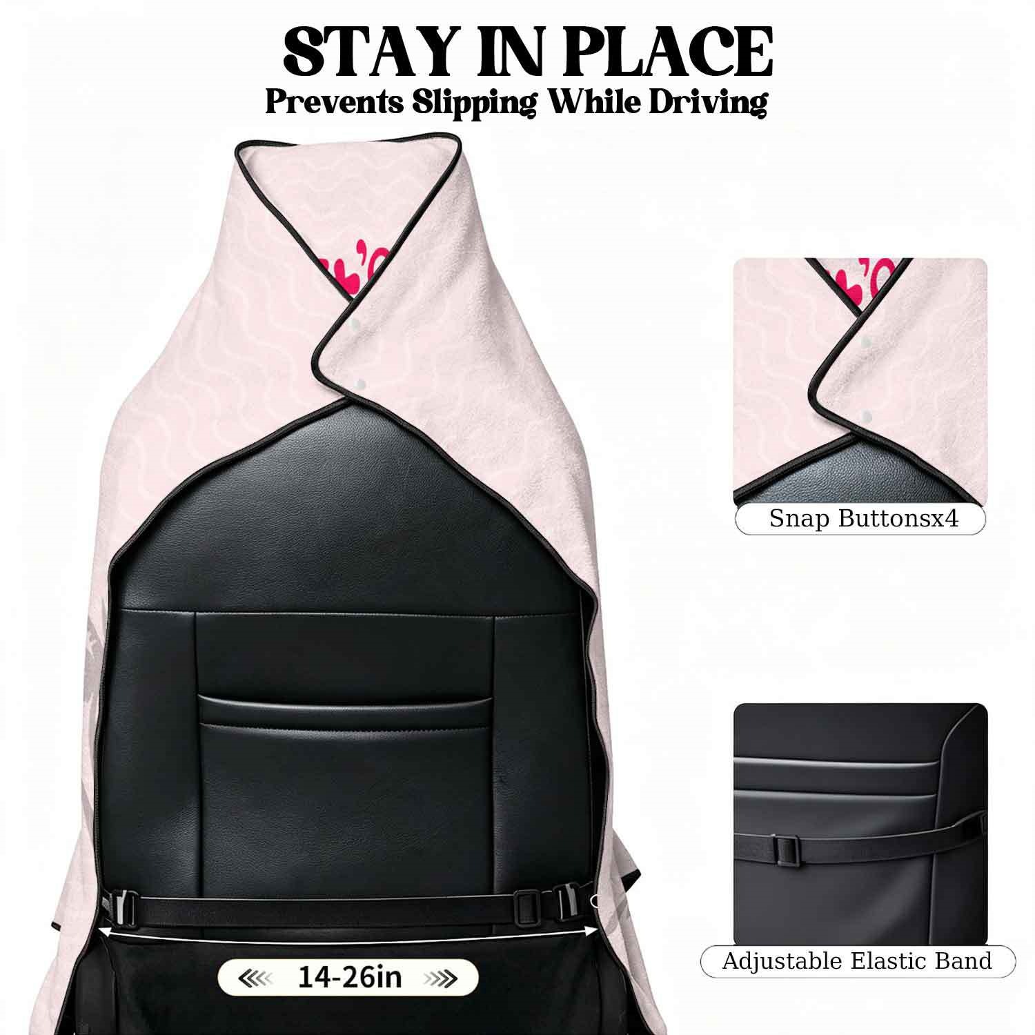 Summer bath towel and car seat cover 2-in-1, ultra-fine fiber outdoor beach and car dual-use universal seat cushion
