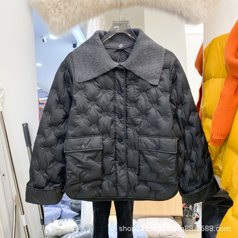 2025 New Style 95 White Duck down Light and Fashionable Women's Loose Flat Lake down Jacket Jacket to Reduce Age and Sweet Fragrance