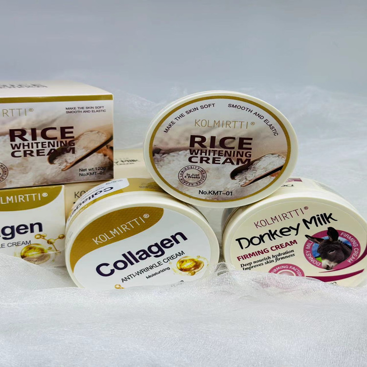 Crema facial hidratante KOLMIRTTI – con leche de burro y colágeno de arroz, nutrición profunda y reparación facial