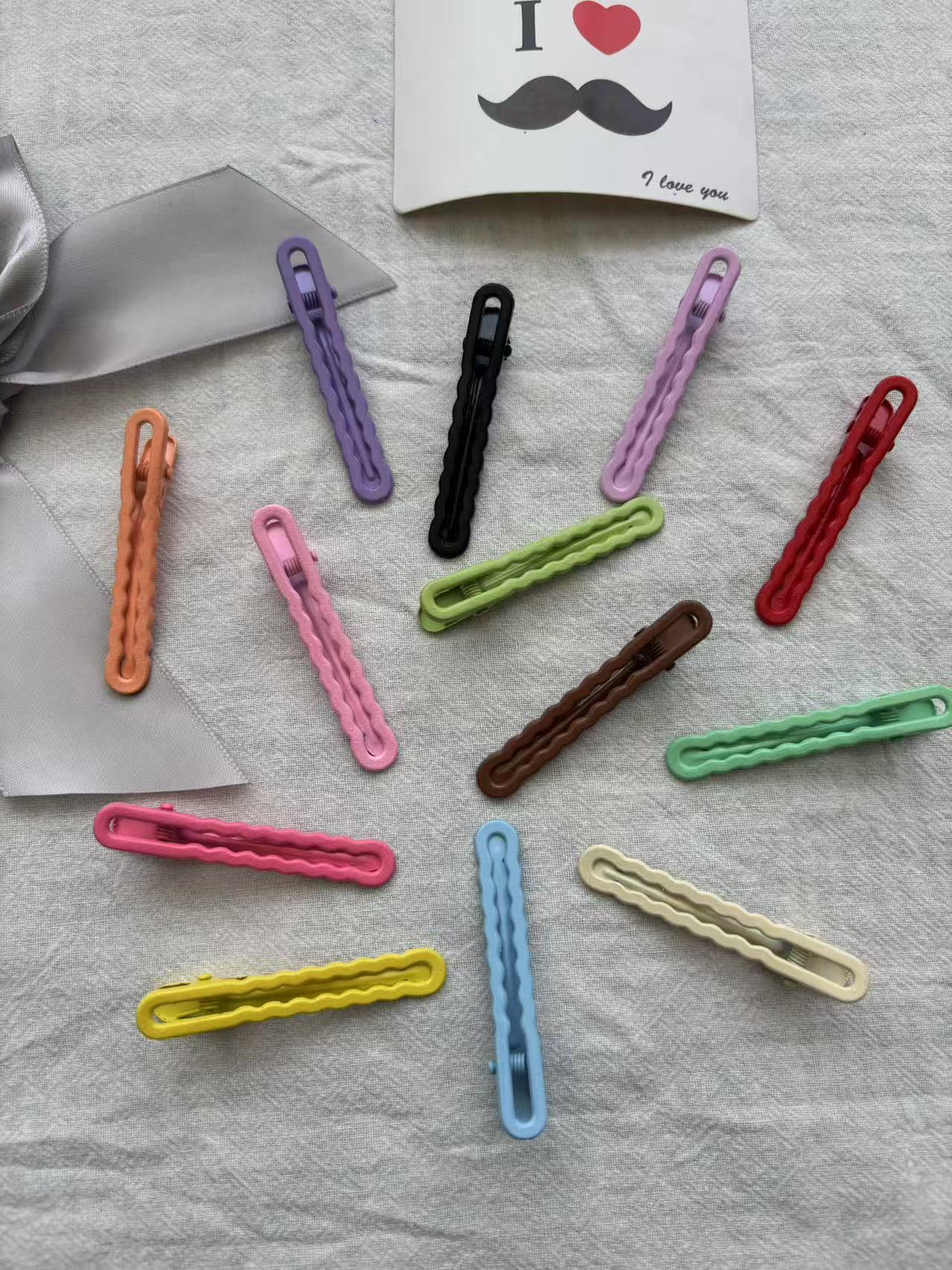 6cm Duckbill DIY Handmade Wave Clip, Hairpin For Bangs, Straight Clip That Doesn't Damage Or Hair Roots_voghion.com