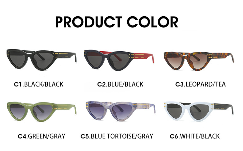 60g Weight Full Frame Glasses Structure Sunglasses Classification Retro Streetwear Leopard Ac UV400 Protection Cat Eye Full Frame Women's Sunglasses