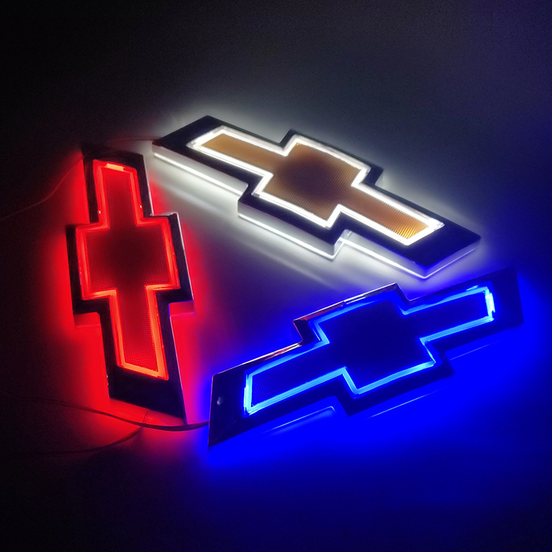 Aplicable a Chevrolet Cruze mairui nuevo Jingcheng Capac Aveo Lefeng luz del logotipo del coche 5D luz del logotipo del coche