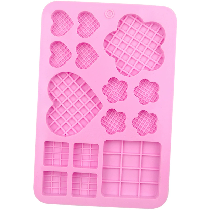 简美 Spot Silicone Ice Mold 6 Lianxin Flower Flower Cube Chocolate Model DIY Cake Decoration Model
