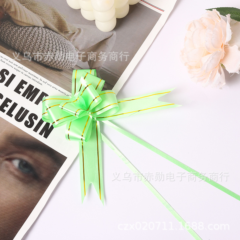 23 arco mano tire flor boda coche decoración regalo embalaje corbata flor bonsai decoración tire flor cinta al por mayor