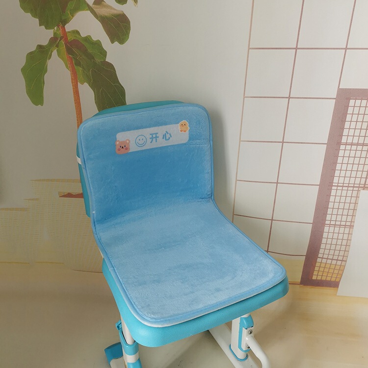 Primary School Student Classroom Small Cushion Backrest Integrated Seat Cushion Simple Color Customizable School Class Name Nap Chair