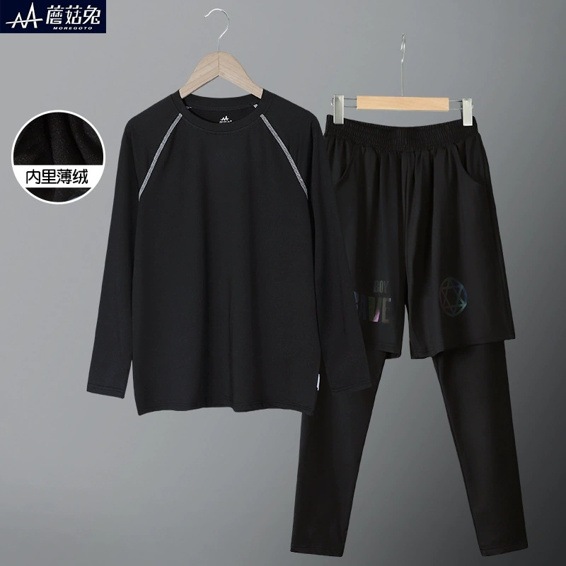  Velvet demi-season basketball uniform for boys for training for gym, oversize, for running, for teenagers