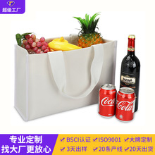 简约帆布手提袋女士环保帆布袋加厚帆布包结实耐用超市购物袋大容