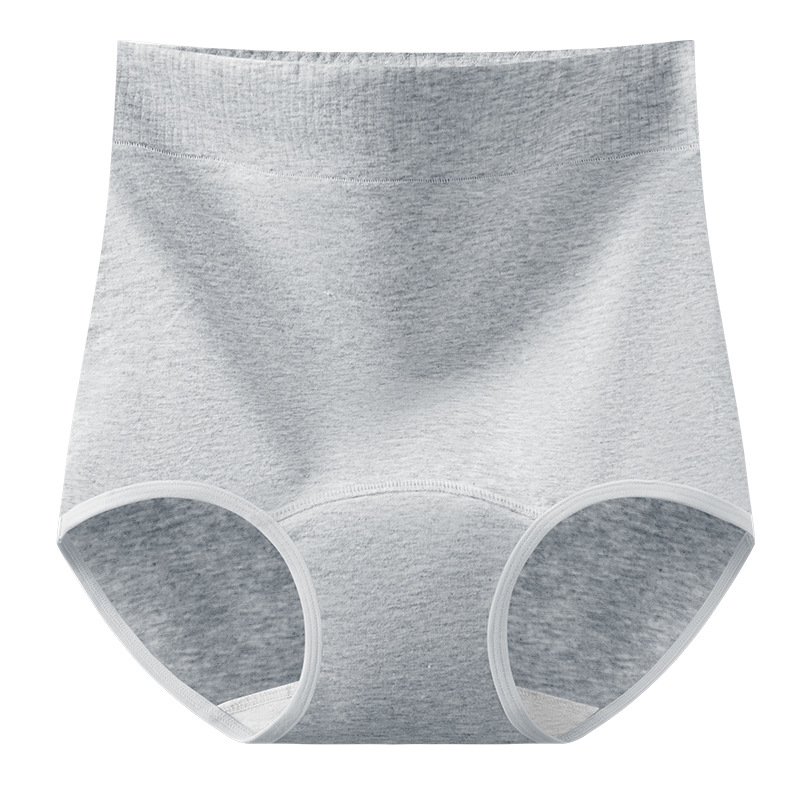 Ropa interior de abdomen de cintura alta para mujer algodón puro antibacteriano nuevo vientre posparto ropa interior de algodón 7A refrescante