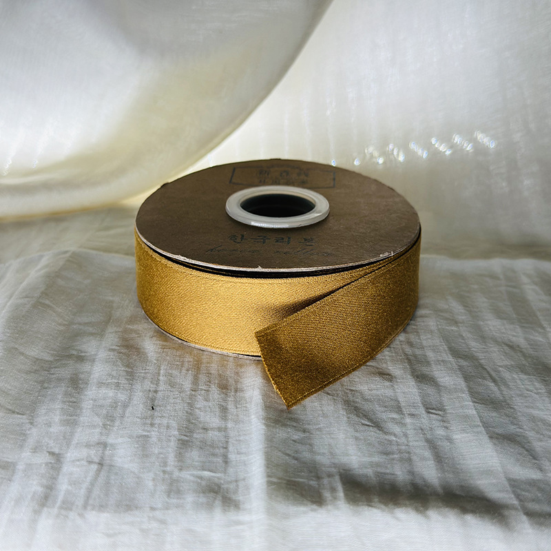 Nueva cinta de algodón de poliéster coreano, cinta de flores, lazo, accesorios de bricolaje hechos a mano, embalaje de regalo, cinta, rollo de 4cm mezclado
