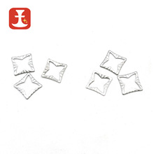 不锈钢饰品压纹镂空四方片吊坠片配件双面溜光切割片DIY饰品配件