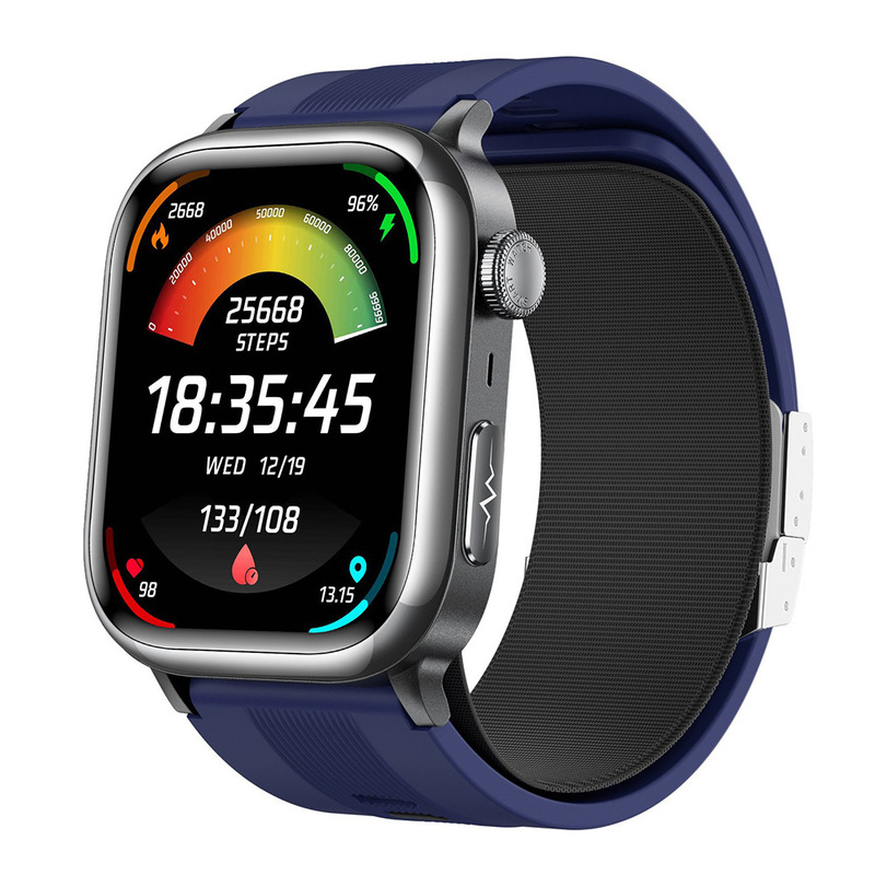 Tk66 Smart Watch with Air Pump Ecg, Bluetooth Calling, Sos Emergency Call, Care Features, and Multi-Sport Watch