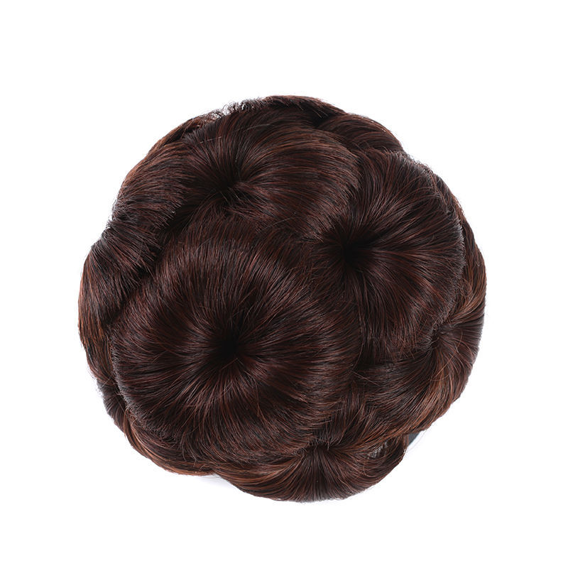 Peluca de pelo bolsa clip flor corsé nueve flor peluca bolsa mullida simulación pelo updo pelo tocado en stock venta al por mayor