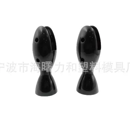 公共卫生间黑色尼龙隔断配件迷你立脚洗手间矮支撑脚五金配件