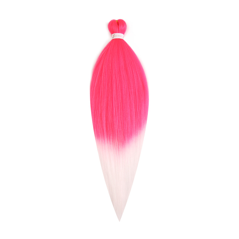 EZ Trenza PVC ignífugo a baja temperatura fibra multicolor flojo gran ganchillo de trenza fábrica de cabello recto un cabello