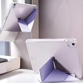 适用带笔槽Y折10.2寸壳保护防弯ipad保护套平板保护壳pad11通用型