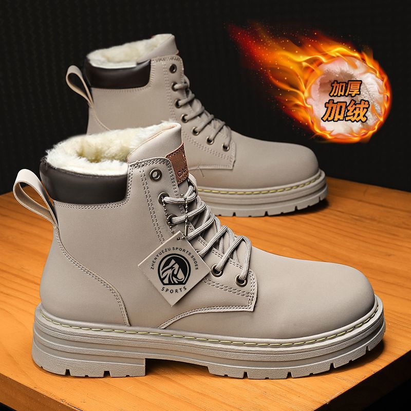 Martin boots men's 2024 winter high-top British style retro rhubarb…
