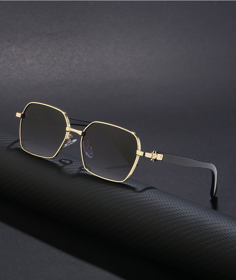 Men's Fashion Geometric Square Sunglasses display picture 4