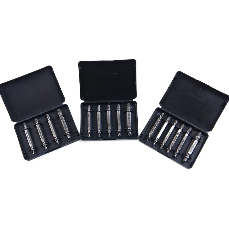 Dispositivo de extracción de tornillo transfronterizo de acero de alta velocidad de doble cabezal 4341 tornillo de rotura de diente deslizante