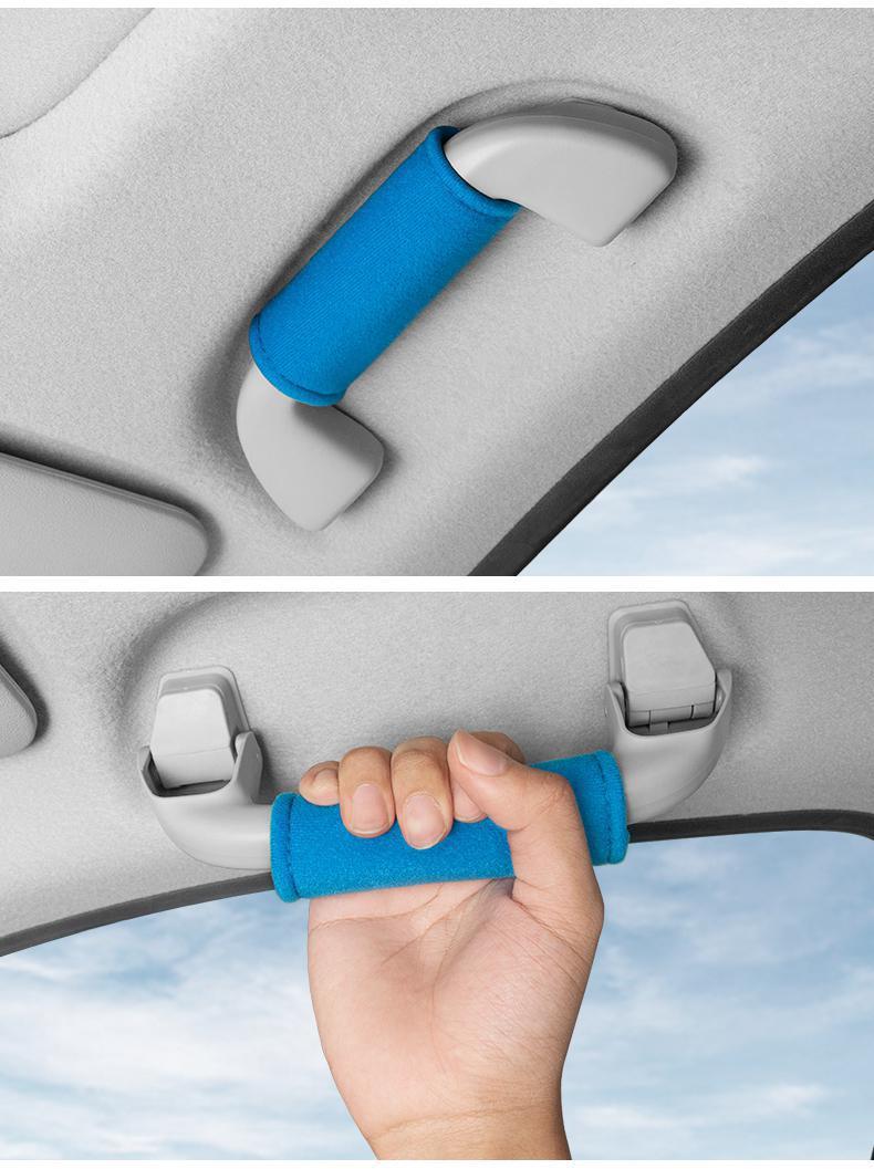 Suitable for Nissan Sylphy, Teana, Navara, Qashqai car handle protective cover, roof armrest, summer sweat-absorbing and non-slip