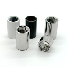 现货灯具细牙圆形圆接母连接螺母直通M10连接灯饰空心吊杆螺母