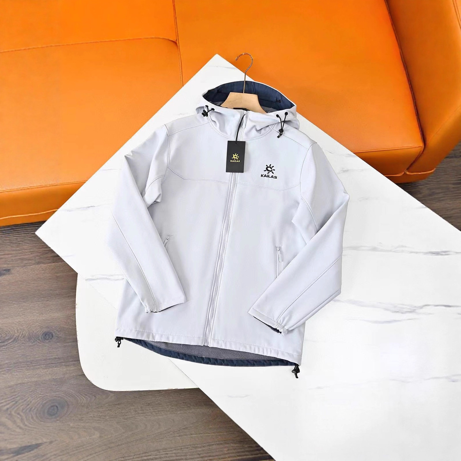 KAILAS Nouvelle veste softshell automnale brodée à capuche, style décontracté, unisexe, pour couple_voghion.com