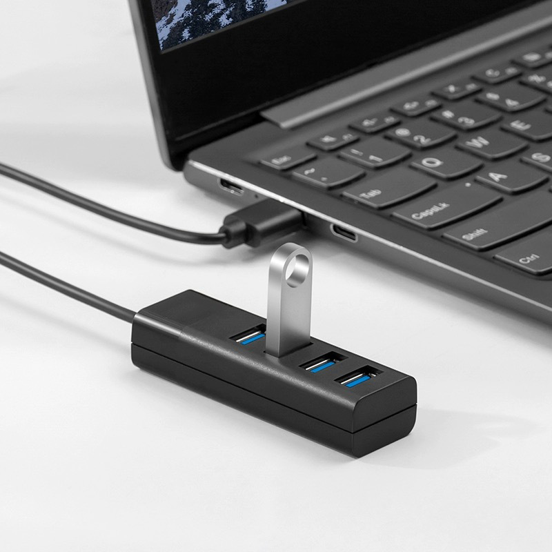 迷你小四口USB3.0 hub一拖四分線器 3.0高速擴展器小排插2.0四口