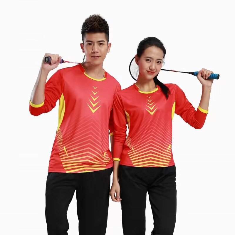 Speed wholesale sportswear table tennis clothing printing team cross-border badminton clothing suit men's and women's air volleyball clothing