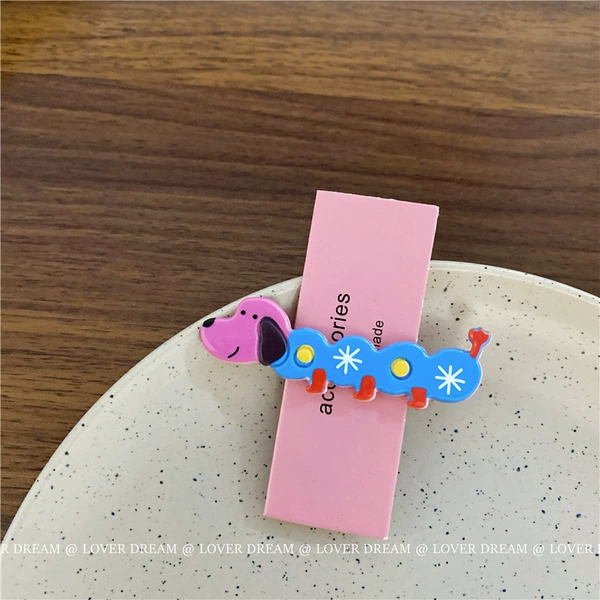 No. 9 cute acrylic puppy duckbill clip