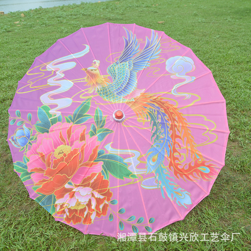 Paraguas de papel engrasado impermeable paraguas artesanal para niños paraguas decorativo antiguo accesorios de fotografía al aire libre impresión paraguas de baile al por mayor