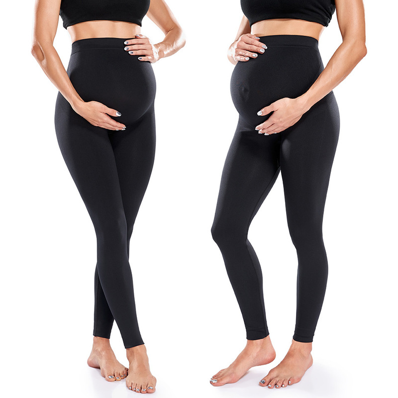 Aliexpress Cross-Border High-Elastic Seamless Yoga Leggings for Pregnant Women, Direct Sales from the Manufacturer