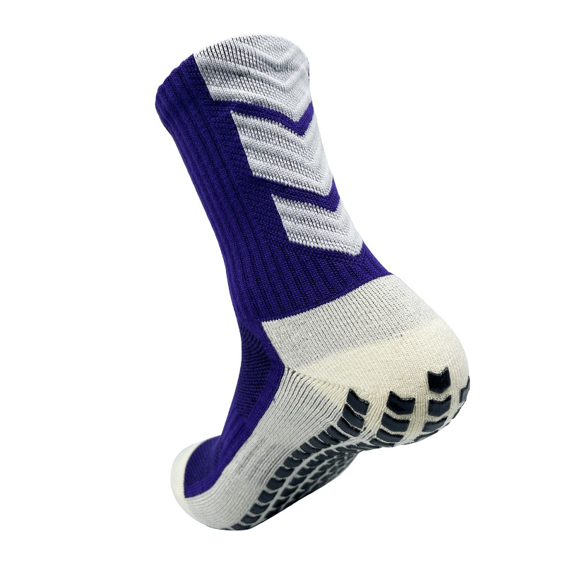 Calcetines de fútbol de dispensación antideslizantes transfronterizos Calcetines deportivos de entrenamiento de fútbol de fondo de toalla engrosada para hombres Calcetines deportivos transpirables que absorben el sudor