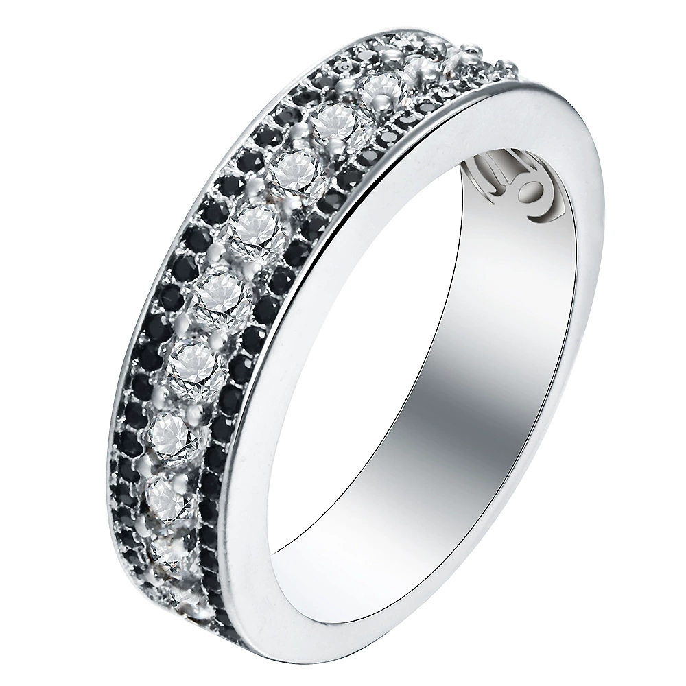Copper stone inlay, zirconium, ring for men and women, Amazon, European style, wholesale